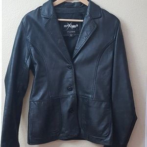 Wilson's black leather jacket